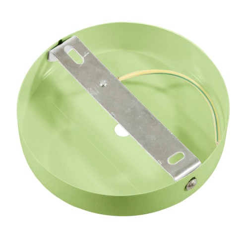 Ροζέτα Φωτιστικού Μεταλλική πλακέ με στήριγμα καλωδίου - Απαλό Πράσινο - Creative Cables