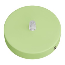 Ροζέτα Φωτιστικού Μεταλλική πλακέ με στήριγμα καλωδίου - Απαλό Πράσινο - Creative Cables