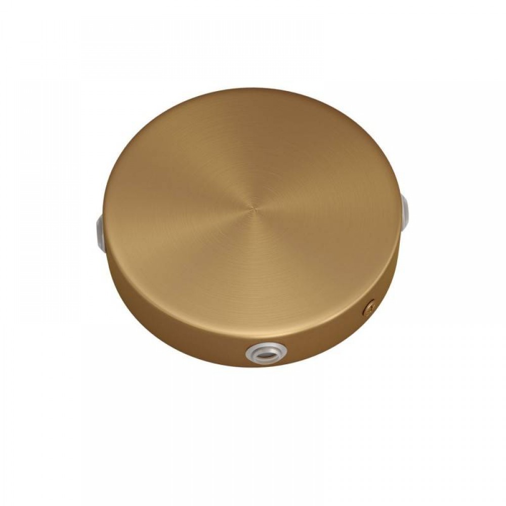 Mini Ροζέτα Μεταλλική Κουτί Διακλάδωσης πλακέ με 4 τρύπες στο πλάι - Μπρονζέ Creative Cables