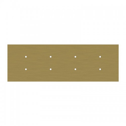 Ορθογώνια Μπάρα Ροζέτα XXL Rose-One με 8 τρύπες, 675 x 225 mm - Χρυσό ΜΑΤ Dibond - Creative Cables
