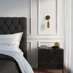 Ντουί Tub-E14, Σωληνωτό σποτ E14 με ροδέλες - Μπρονζέ - Creative Cables