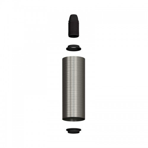 Ντουί Tub-E14, Σωληνωτό σποτ E14 με ροδέλες - Νίκελ ΜΑΤ - Creative Cables