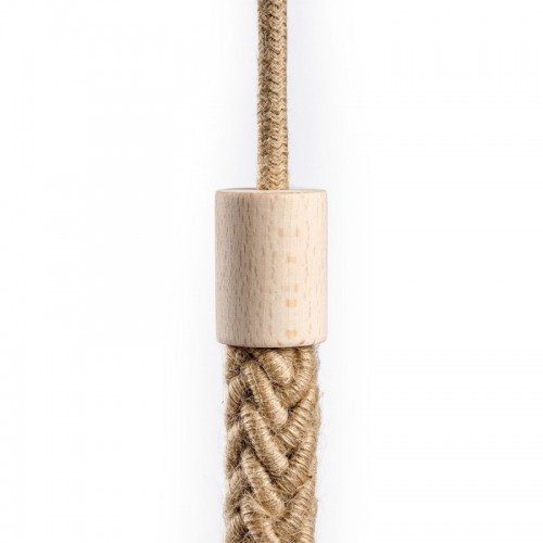 Ξύλινο Τερματικό για Σχοινί Τριχιά 2XL 24mm, Φυσικό - Creative Cables