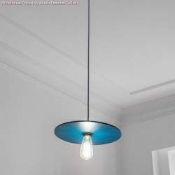 UFO COLOR Ξύλινο Πιάτο Βαμμένο - Μπλε - Creative Cables