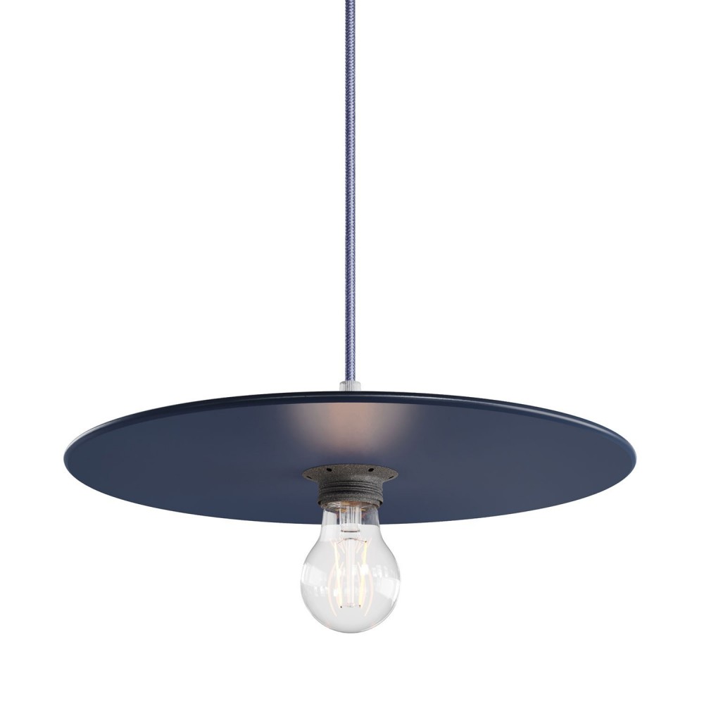 UFO COLOR Ξύλινο Πιάτο Βαμμένο - Μπλε - Creative Cables