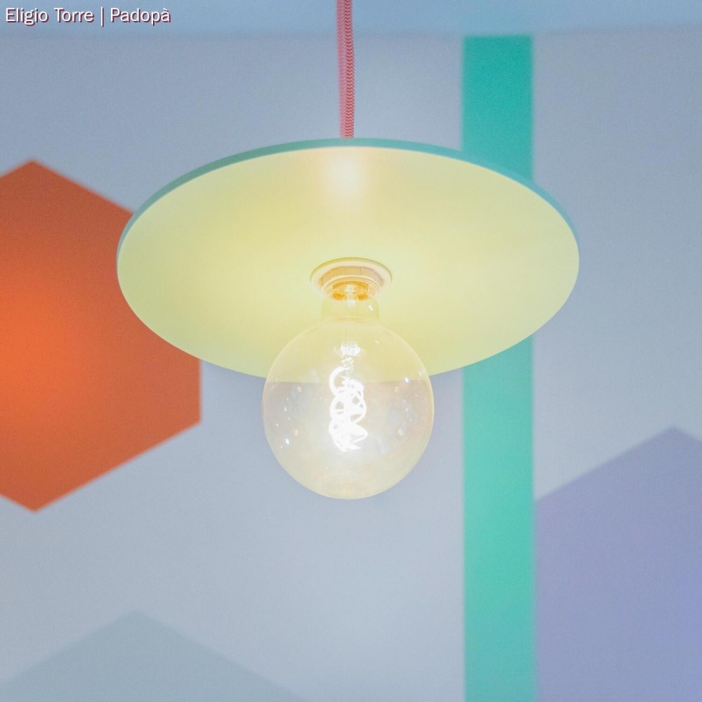 UFO COLOR Ξύλινο Πιάτο Βαμμένο - Πράσινο - Creative Cables