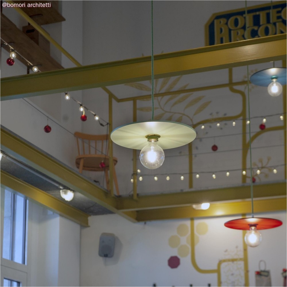 UFO COLOR Ξύλινο Πιάτο Βαμμένο - Πράσινο - Creative Cables