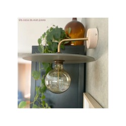 UFO COLOR Ξύλινο Πιάτο Βαμμένο - Γκρι - Creative Cables