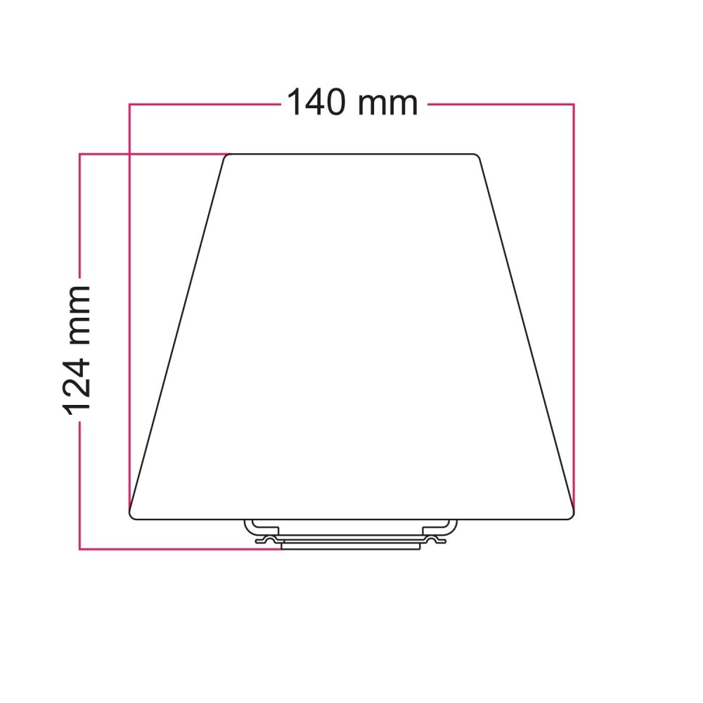 Αμπαζούρ Υφασμάτινο Impero Mini E27 για πορτατίφ ή απλίκα τοίχου - Κρεμ - Creative Cables