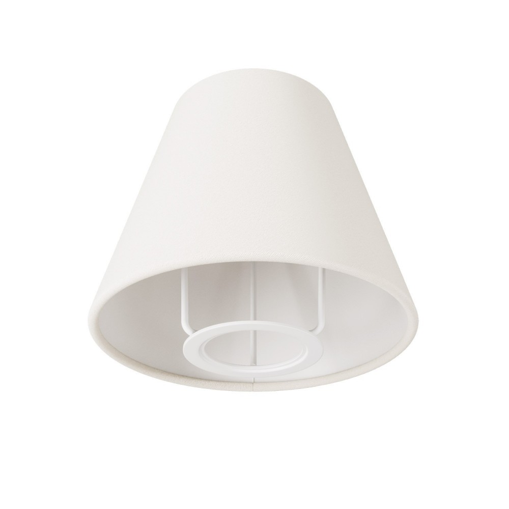 Αμπαζούρ Υφασμάτινο Impero Mini E27 για πορτατίφ ή απλίκα τοίχου - Λευκό - Creative Cables