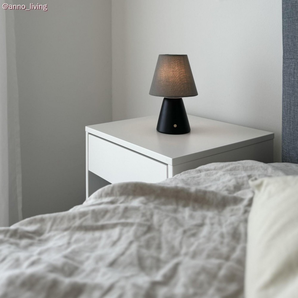 Αμπαζούρ Υφασμάτινο Impero Mini E27 για πορτατίφ ή απλίκα τοίχου - Γκρι - Creative Cables