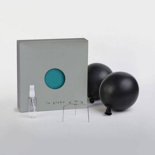 Φωτιστικό Μπάλα Dome από νήμα πολυεστέρα - 100% χειροποίητο - L - Πετρολ Μπλε Creative Cables