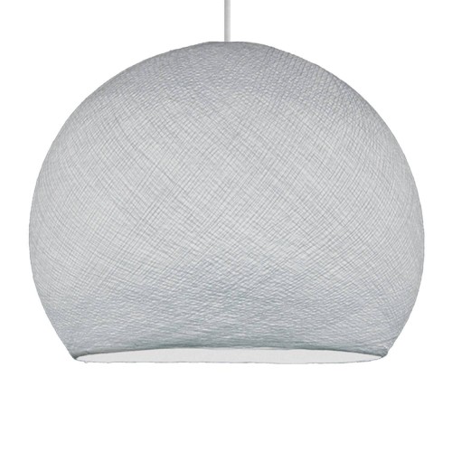Φωτιστικό Μπάλα Dome από νήμα πολυεστέρα - 100% χειροποίητο - M - Ανοιχτό Γκρι Creative Cables