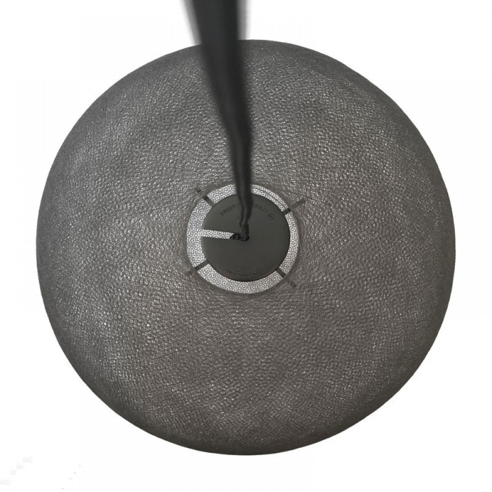 Φωτιστικό Σφαίρα Light Χειροποίητο από νήμα XL 50cm Γκρι Ανθρακί - Creative Cables