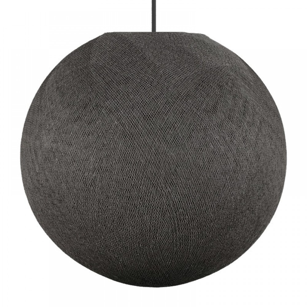 Φωτιστικό Σφαίρα Light Χειροποίητο από νήμα XL 50cm Γκρι Ανθρακί - Creative Cables