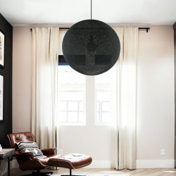 Φωτιστικό Σφαίρα Light Χειροποίητο από νήμα XXL 67cm Γκρι Ανθρακί - Creative Cables