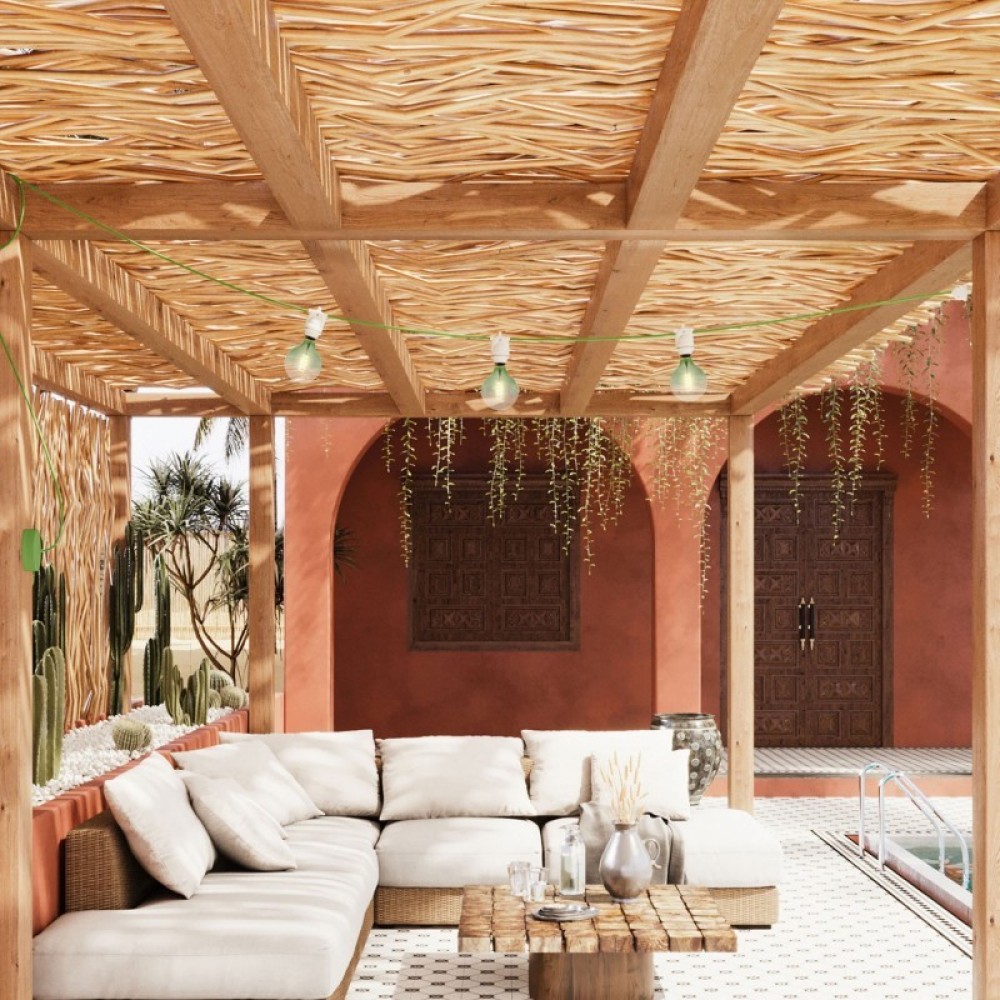 Γιρλάντα Εξωτερικού Χώρου EIVA με 3 λάμπες και ροζέτα Λευκό - Creative Cables