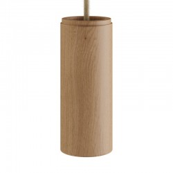 Κρεμαστό Ξύλινο Σποτ Σωληνωτό Tub-E14 με Ξύλο - Made in Italy - Creative Cables
