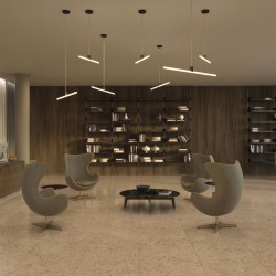 Κρεμαστό Φωτιστικό Μεταλλικό με ντουί Linestra S14d Σειρά Syntax® και Υφασμάτινο Καλώδιο Copper  - Made in Italy - Creative Cables