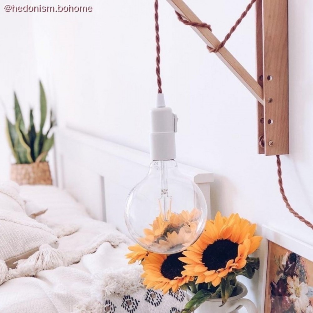 Ντουί Θερμοπλαστικό Ε27 με διακόπτη Λευκό - Creative Cables