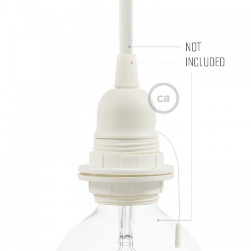 Ντουί Θερμοπλαστικό Ε27 με Τραβηχτό Διακόπτη Και Ροδέλες - Creative Cables