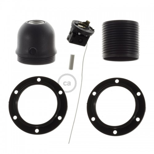 Ντουί Θερμοπλαστικό Ε27 με Τραβηχτό Διακόπτη Και Ροδέλες - Creative Cables