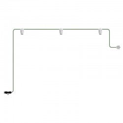 Γιρλάντα Εξωτερικού Χώρου EIVA με 3 λάμπες και φις - Λευκό - Creative Cables