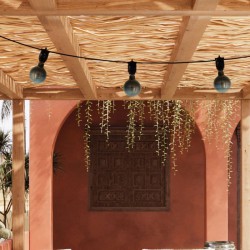 Γιρλάντα Εξωτερικού Χώρου EIVA με 3 λάμπες και φις - Μαύρο - Creative Cables