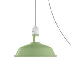 Φορητό Φωτιστικό Εξωτερικού Χώρου Snake με Καπέλο Harbour, 5m υφασμάτινο καλώδιο, IP65 αδιάβροχο ντουί και σούκο - Απαλό Πράσινο - Creative Cables