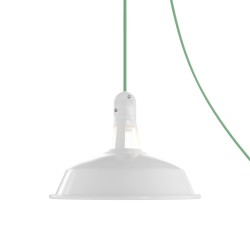 Φορητό Φωτιστικό Εξωτερικού Χώρου Snake με Καπέλο Harbour, 5m υφασμάτινο καλώδιο, IP65 αδιάβροχο ντουί και σούκο - Λευκό - Creative Cables