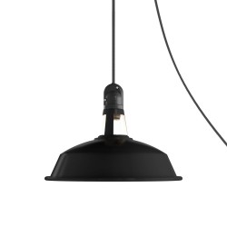 Φορητό Φωτιστικό Εξωτερικού Χώρου Snake με Καπέλο Harbour, 5m υφασμάτινο καλώδιο, IP65 αδιάβροχο ντουί και σούκο - Μαύρο - Creative Cables