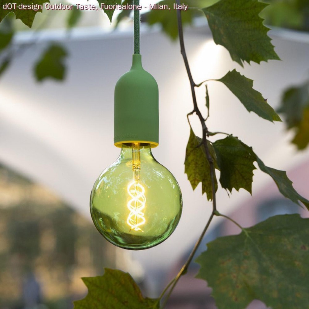 Φωτιστικό Εξωτερικού Χώρου Snake Eiva Pastel, με 5m καλώδιο, στεγανό ντουί IP65 και φις - Απαλό Πράσινο - Creative Cables