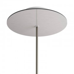 Ροζέτα Rose-One 200mm Στρογγυλή με 1 Τρύπα Σε Νικέλ Ματ Dibond Σχέδιο - Creative Cables