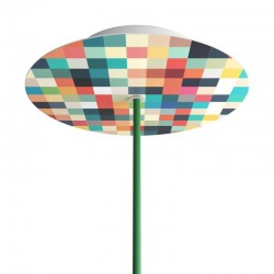 Ροζέτα Rose-One 200mm Στρογγυλή με 1 Τρύπα Σε Palette Σχέδιο - Creative Cables