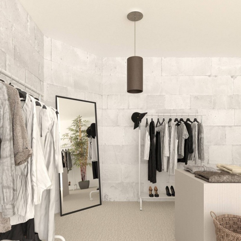 Ροζέτα Rose-One 200mm Στρογγυλή με 1 Τρύπα Σε Τσιμέντο Σχέδιο - Creative Cables