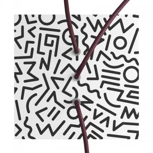 Ροζέτα Rose-One 200mm Τετράγωνη με 3 Τρύπες Στην Σειρά Σε Street Art Σχέδια - Creative Cables