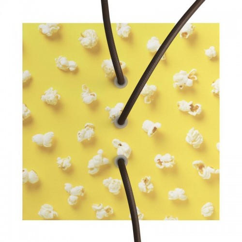 Ροζέτα Rose-One 200mm Τετράγωνη με 3 Τρύπες Στην Σειρά Σε Pop-Corn Σχέδια - Creative Cables