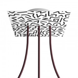 Ροζέτα Rose-One 200mm Τετράγωνη με 3 Τρύπες Στην Σειρά Σε Street Art Σχέδια - Creative Cables