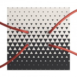 Ροζέτα Rose-One 200mm Τετράγωνη με 4 Τρύπες Στην Σειρά Σε Triangle Σχέδιo - Creative Cables