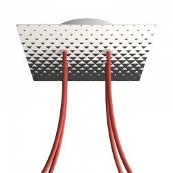 Ροζέτα Rose-One 200mm Τετράγωνη με 4 Τρύπες Στην Σειρά Σε Triangle Σχέδιo - Creative Cables