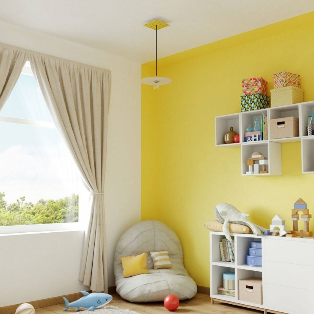 Ροζέτα Rose-One 200mm Τετράγωνη με 1 Τρύπα Σε Pop-Corn Σχέδιο - Creative Cables