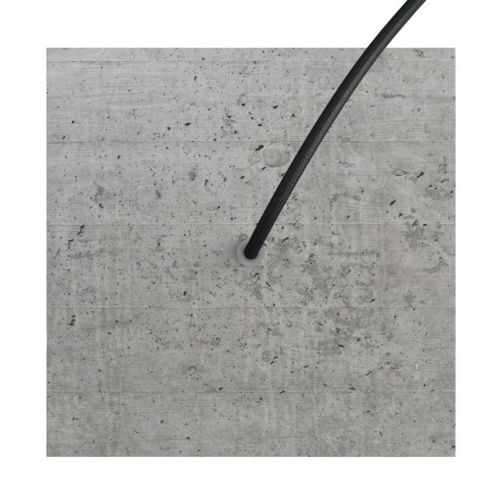 Ροζέτα Rose-One 200mm Τετράγωνη με 1 Τρύπα Σε Τσιμέντο Σχέδιo - Creative Cables