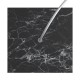 Ροζέτα Rose-One 200mm Τετράγωνη με 1 Τρύπα Σε Μαύρο Μάρμαρο Σχέδιo - Creative Cables