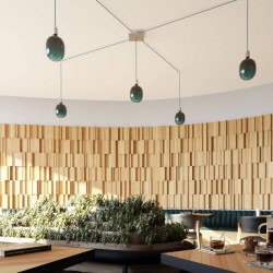 Ροζέτα Rose-One 200mm Τετράγωνη με 1 Τρύπα Σε Triangle Σχέδιo - Creative Cables