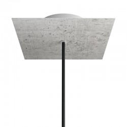 Ροζέτα Rose-One 200mm Τετράγωνη με 1 Τρύπα Σε Τσιμέντο Σχέδιo - Creative Cables