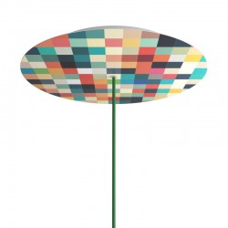 Ροζέτα Rose-One 400mm Στρογγυλή με 1 Τρύπα Σε Palette Σχέδιo - Creative Cables