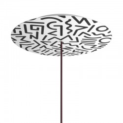 Ροζέτα Rose-One 400mm Στρογγυλή με 1 Τρύπα Σε Street Art Σχέδιo - Creative Cables