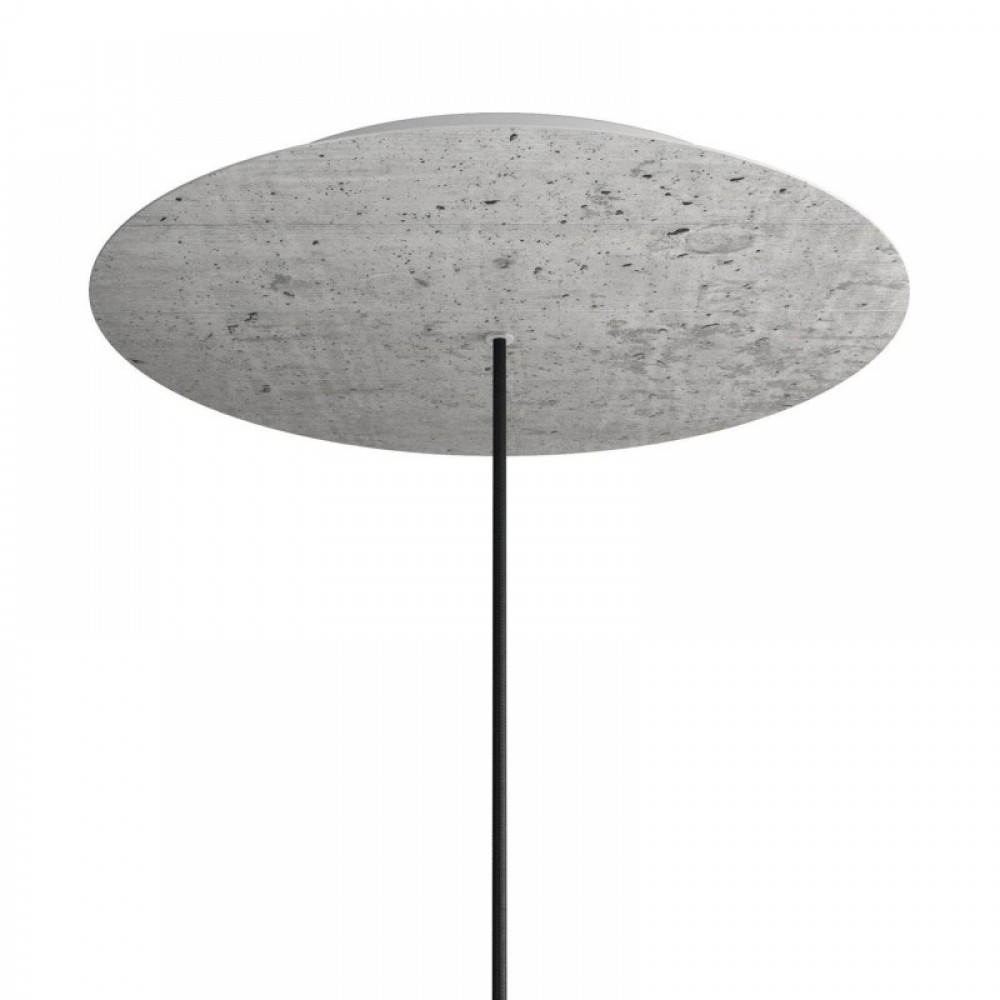 Ροζέτα Rose-One 400mm Στρογγυλή με 1 Τρύπα Σε Σχέδιo Τσιμέντου - Creative Cables