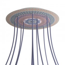 Ροζέτα Rose-One 400mm Στρογγυλή με 12 Τρύπες Mandala Varanasi - Creative Cables