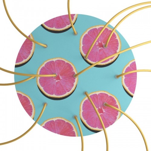 Ροζέτα Rose-One 400mm Στρογγυλή με 12 Τρύπες Πορτοκάλια - Creative Cables